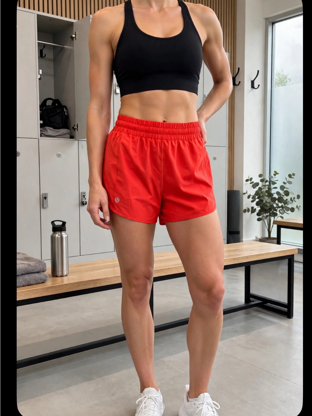 Lululemon Hotty Hot Low-Rise Lined Short 2.5" Size 10 True Red Swift